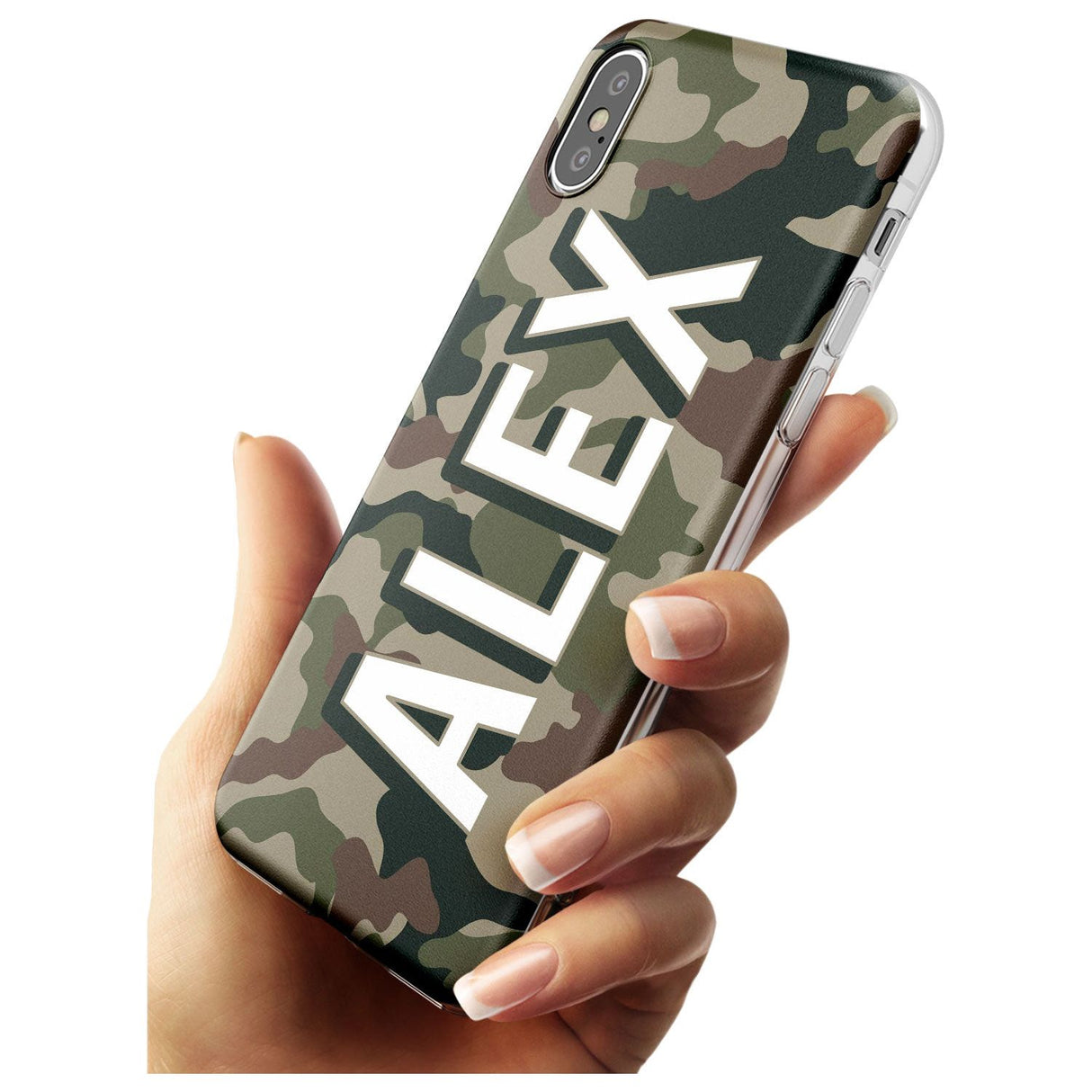 Classic Green Camo Black Impact Phone Case for iPhone X XS Max XR