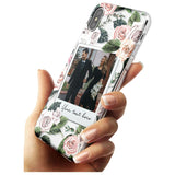 Floral Instant Film Black Impact Phone Case for iPhone X XS Max XR