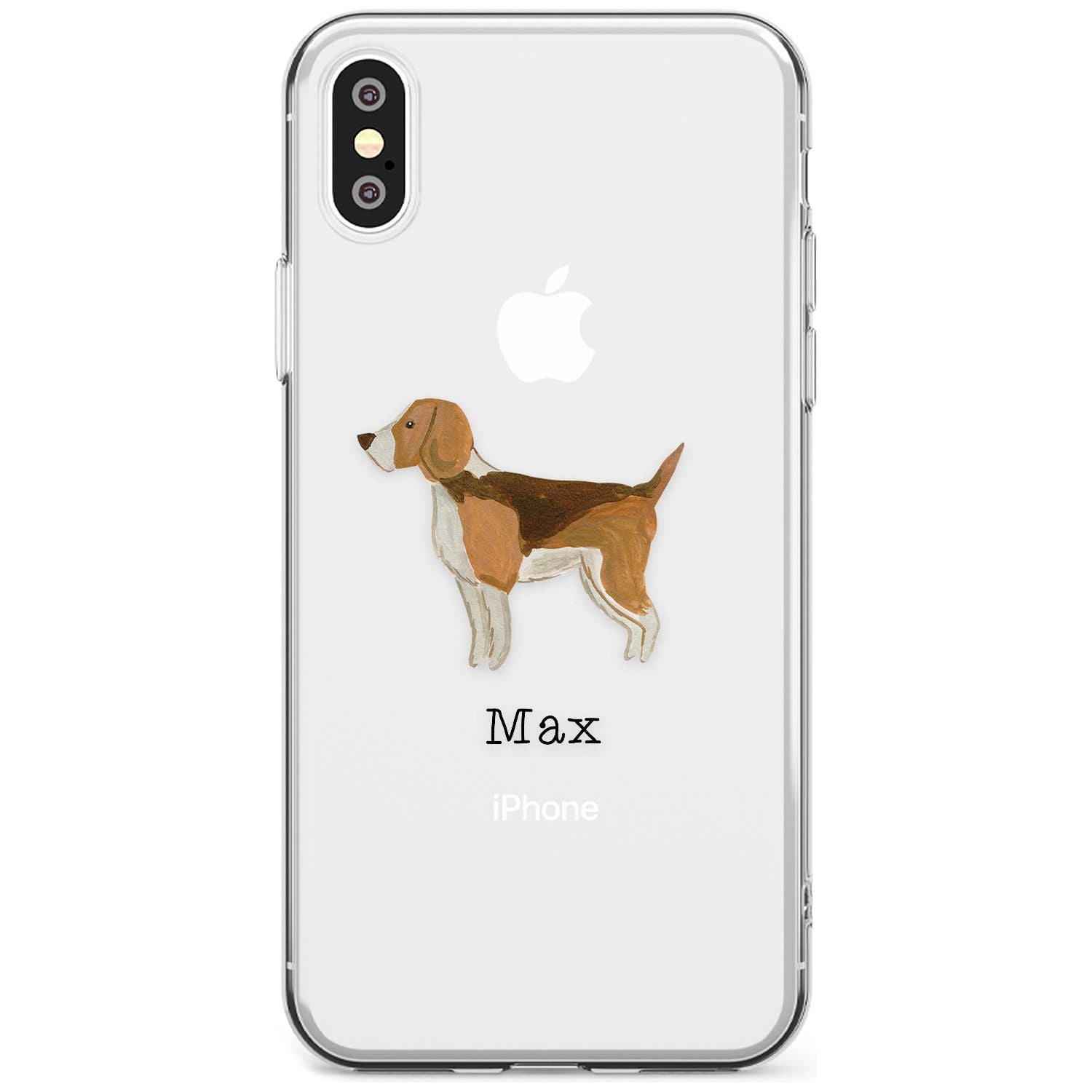 Hand Painted Beagle Slim TPU Phone Case Warehouse X XS Max XR