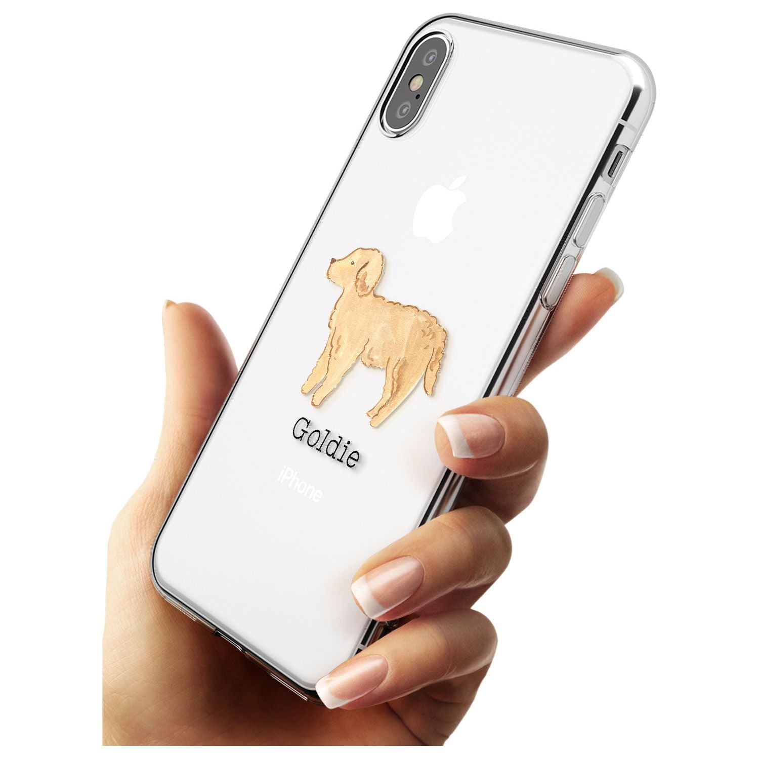 Hand Painted Goldendoodle Slim TPU Phone Case Warehouse X XS Max XR