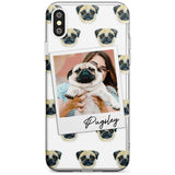 Pug - Custom Dog Photo Black Impact Phone Case for iPhone X XS Max XR