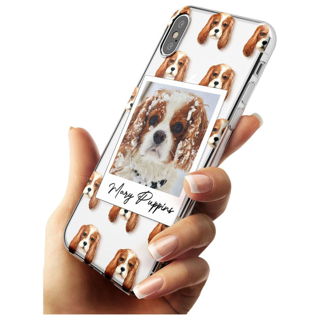 Cavalier King Charles - Custom Dog Photo Black Impact Phone Case for iPhone X XS Max XR