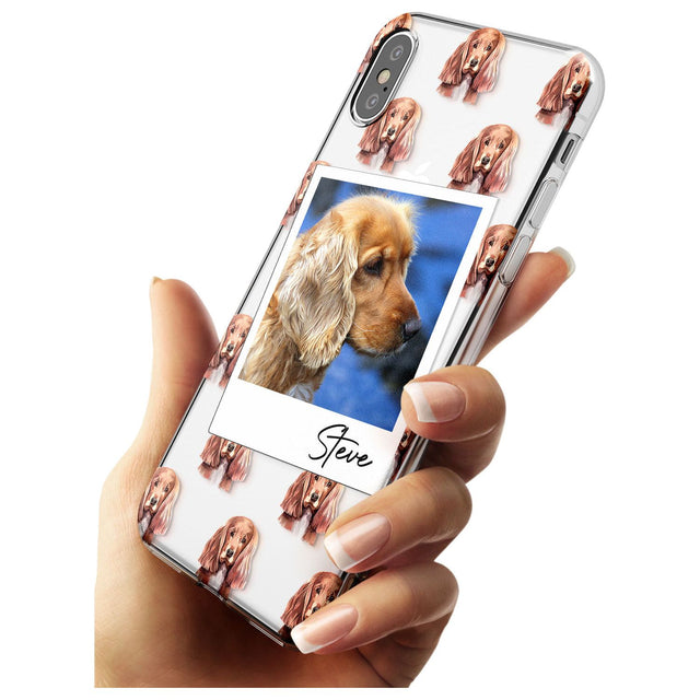 Cocker Spaniel - Custom Dog Photo Black Impact Phone Case for iPhone X XS Max XR