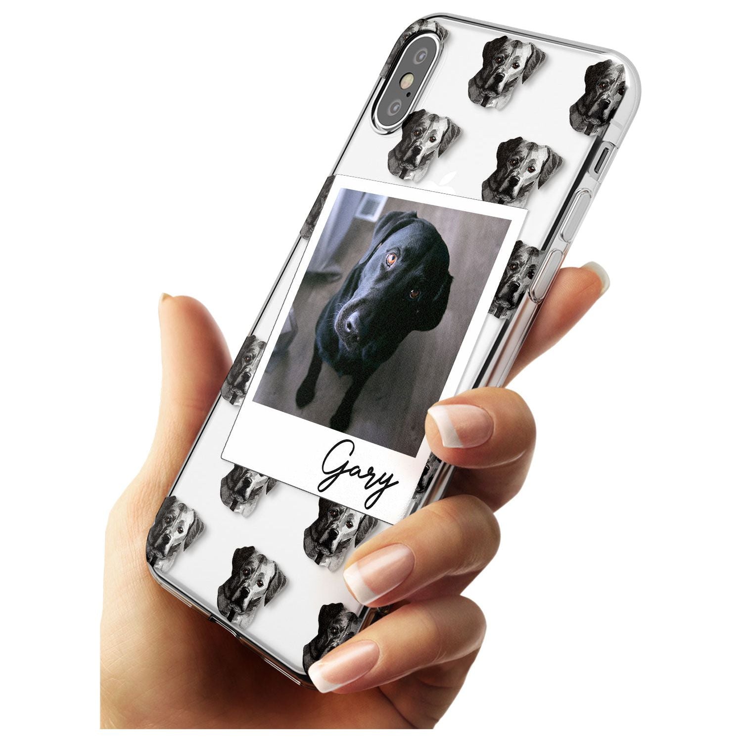 Labrador, Black - Custom Dog Photo Black Impact Phone Case for iPhone X XS Max XR