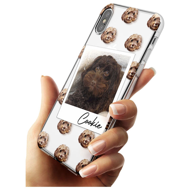 Cockapoo, Brown - Custom Dog Photo Black Impact Phone Case for iPhone X XS Max XR
