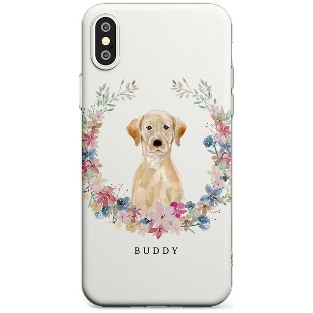 Yellow Labrador Retriever Dog Portrait Slim TPU Phone Case Warehouse X XS Max XR