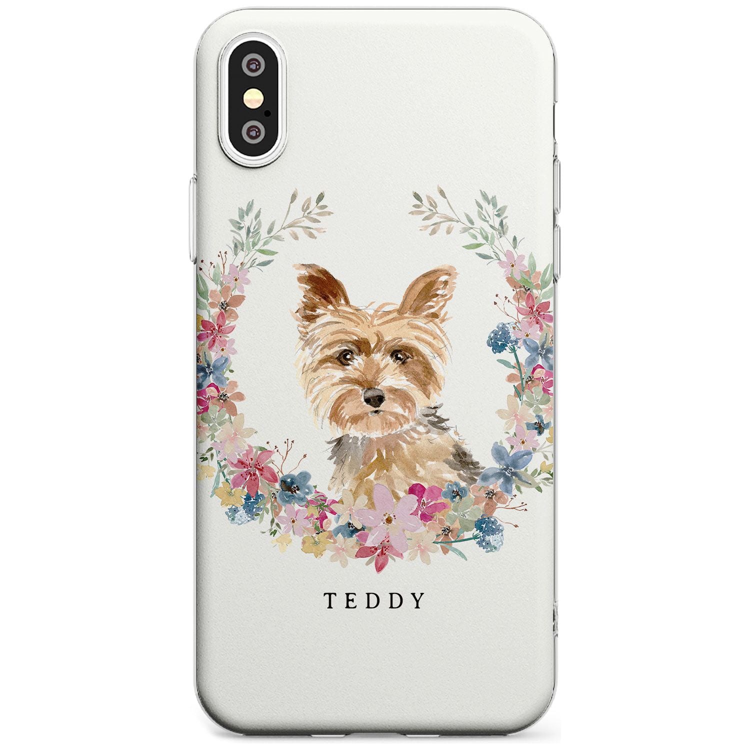 Yorkshire Terrier - Watercolour Dog Portrait Slim TPU Phone Case Warehouse X XS Max XR