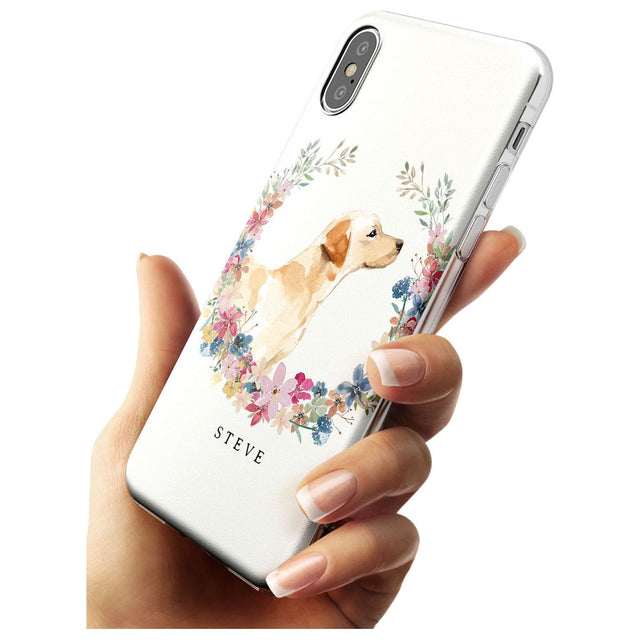 Yellow Labrador - Watercolour Dog Portrait Slim TPU Phone Case Warehouse X XS Max XR