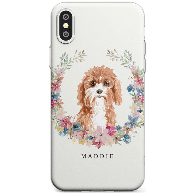 Cavapoo - Watercolour Dog Portrait Slim TPU Phone Case Warehouse X XS Max XR