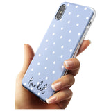 Simple Light Blue Dots iPhone Case   Custom Phone Case - Case Warehouse