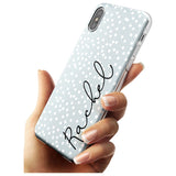 Vertical Cursive & Dots iPhone Case   Custom Phone Case - Case Warehouse