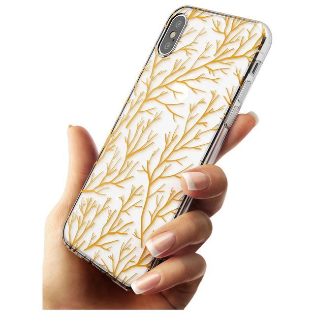 Personalised Bramble Branches Pattern Slim TPU Phone Blanc Space X XS Max XR