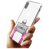 Personalised Grave Plaque Slim TPU Phone Blanc Space X XS Max XR