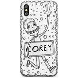 Personalised Custom Banner Boy Slim TPU Phone Blanc Space X XS Max XR