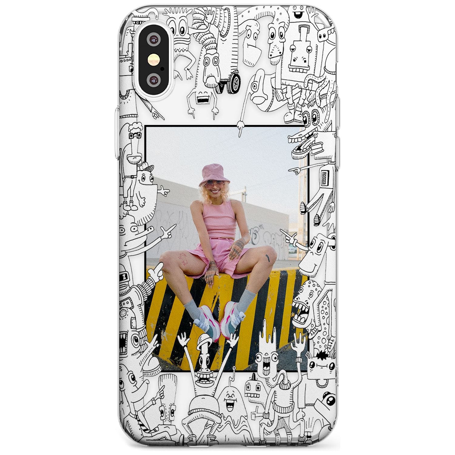Personalised Look At This Photo Case Custom Phone Case iPhone XS MAX / Clear Case,iPhone XR / Clear Case,iPhone X / iPhone XS / Clear Case Blanc Space