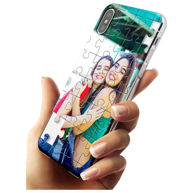 Personalised Jigsaw Puzzle Photo Slim TPU Phone Blanc Space X XS Max XR