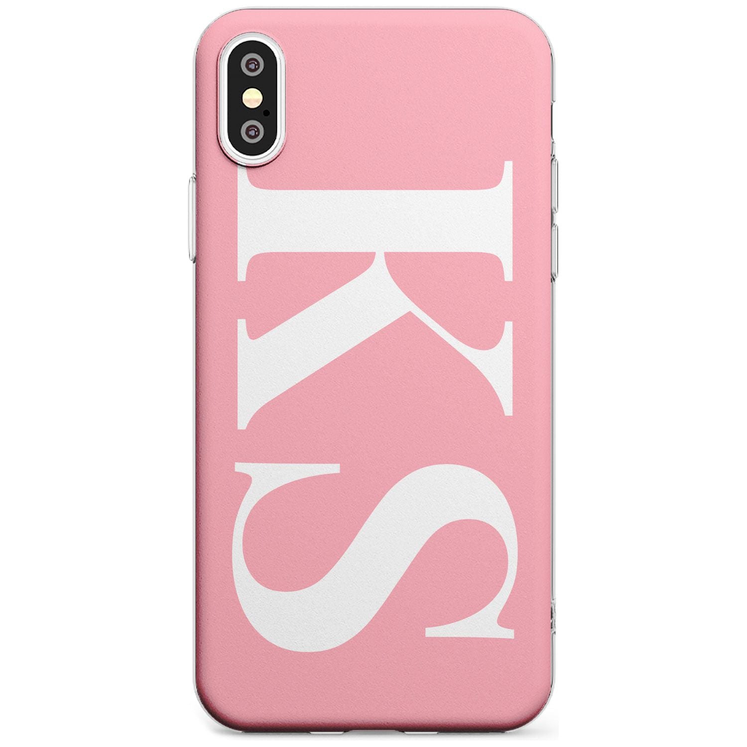 White & Pink Personalised Letters iPhone Case  Slim Case Custom Phone Case - Case Warehouse