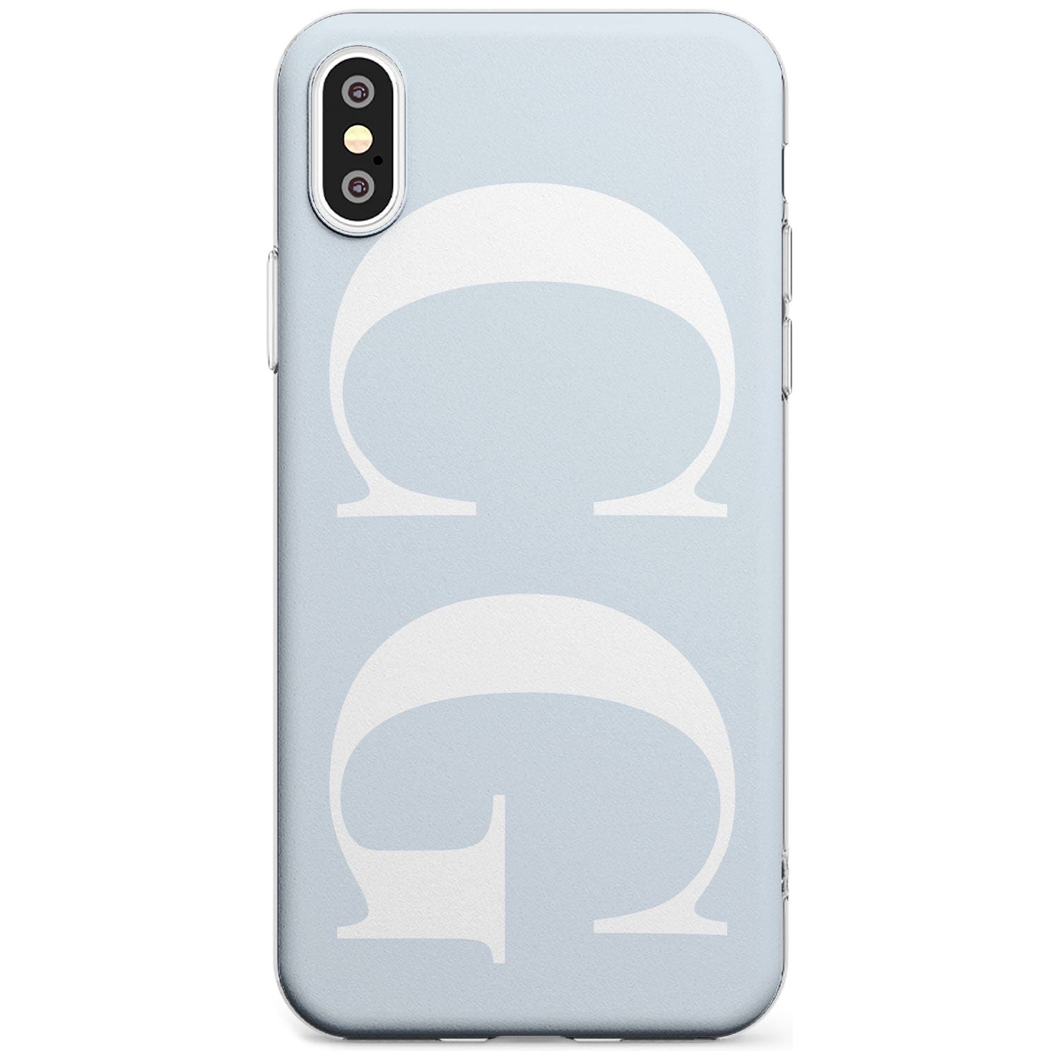 White & Blue Personalised iPhone Case  Slim Case Custom Phone Case - Case Warehouse