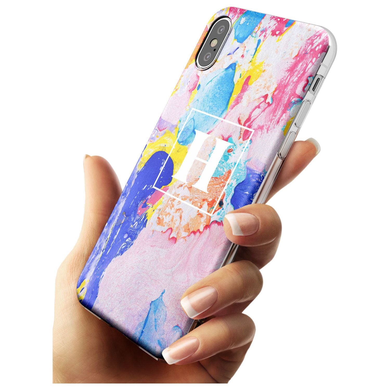 Mixed Pastels Custom Marbled Paper Slim TPU Phone Case Warehouse X XS Max XR