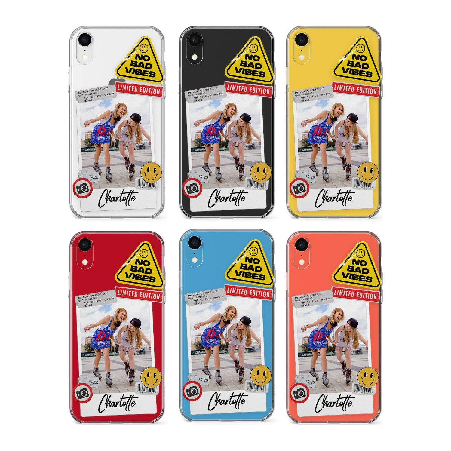 Personalised Snake Instant Photo Phone Case for iPhone X XS Max XR
