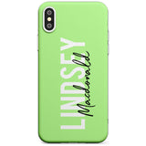 Bold Custom Name: Lime Slim TPU Phone Case Warehouse X XS Max XR