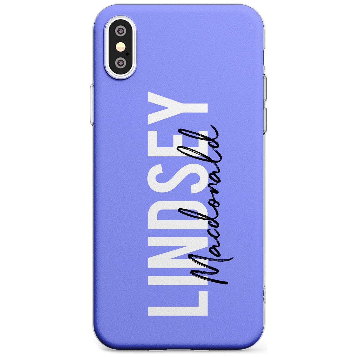 Bold Custom Name: Purple Slim TPU Phone Case Warehouse X XS Max XR