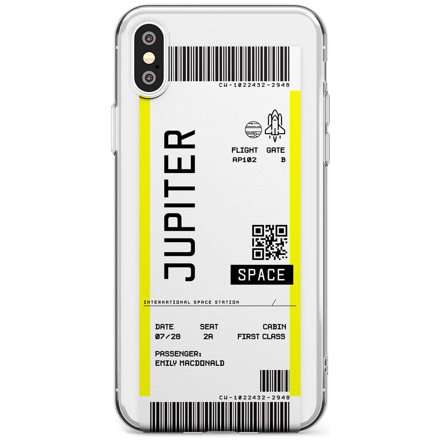 Jupiter Travel Ticket iPhone Case  Slim Case Custom Phone Case - Case Warehouse