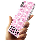 Pink Stripes & Lips iPhone Case   Custom Phone Case - Case Warehouse