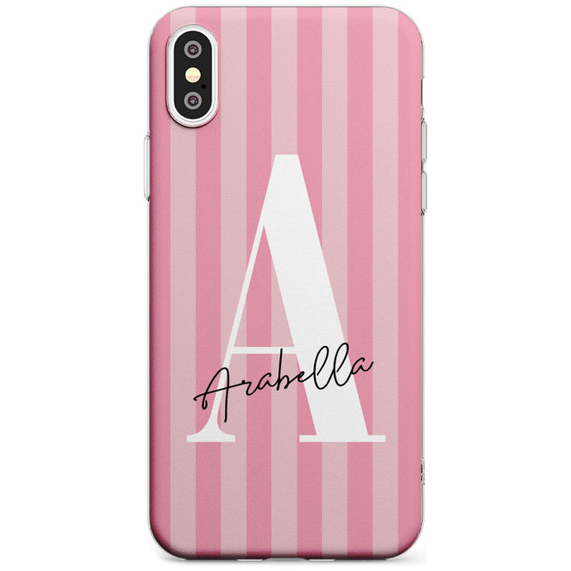 Pink on Pink Stripes iPhone Case  Slim Case Custom Phone Case - Case Warehouse