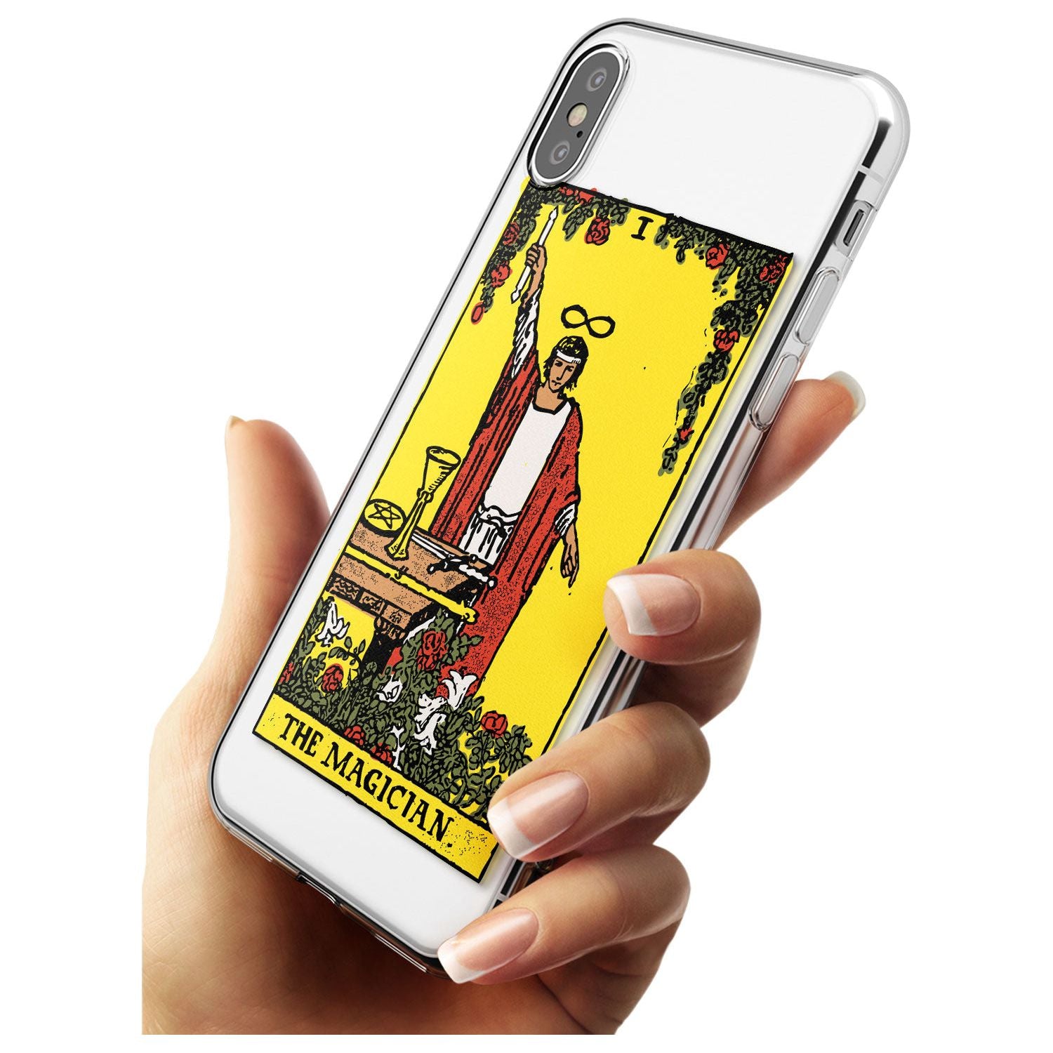 The Magician Tarot Card - Colour Black Impact Phone Case for iPhone X XS Max XR