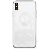 The Moon Tarot Card - White Transparent Black Impact Phone Case for iPhone X XS Max XR