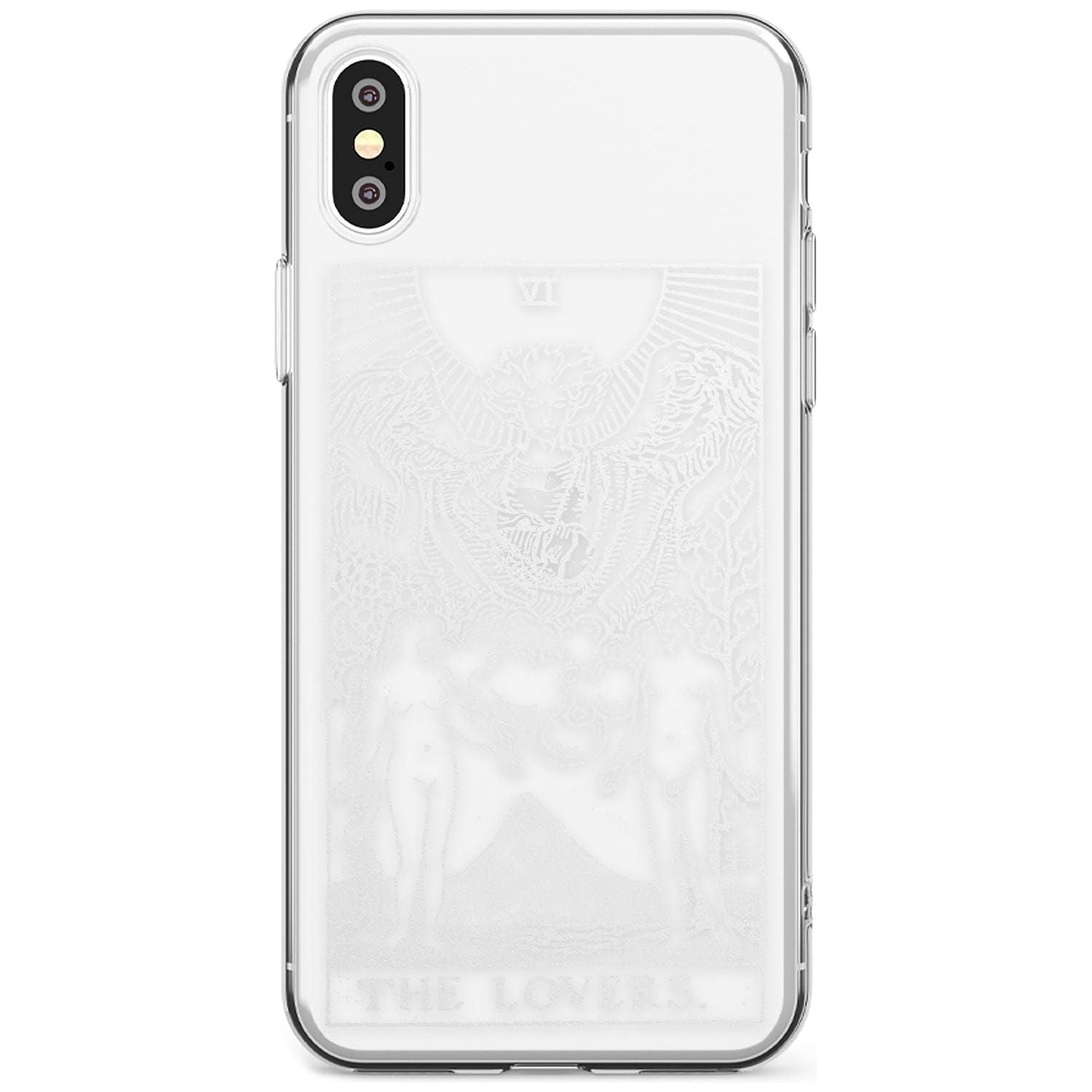 The Lovers Tarot Card - White Transparent Black Impact Phone Case for iPhone X XS Max XR