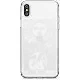 The Sun Tarot Card - White Transparent Black Impact Phone Case for iPhone X XS Max XR