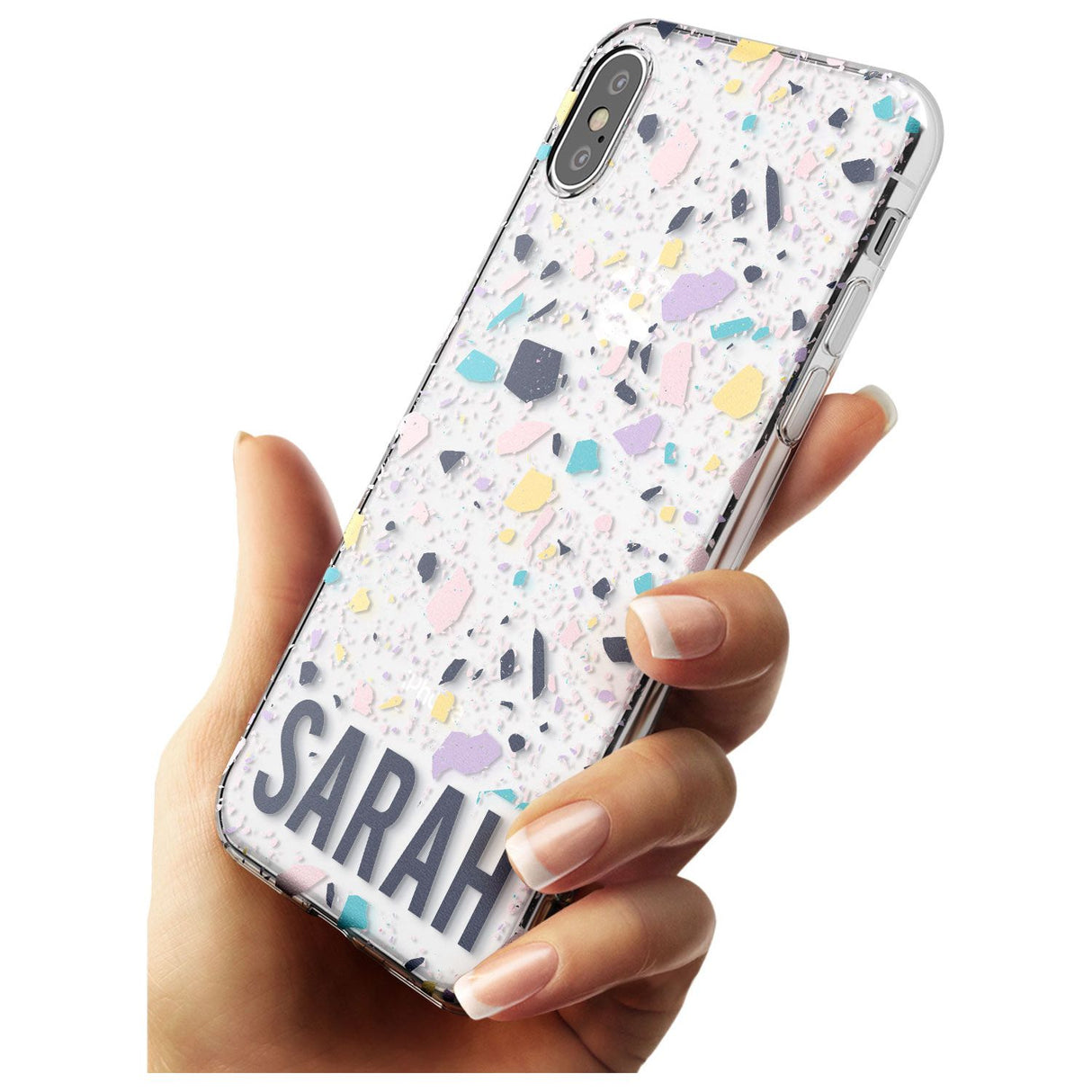 Customised Terrazzo - Pink, Purple, Blue Slim TPU Phone Case Warehouse X XS Max XR