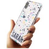 Customised Terrazzo - Pink, Purple, Blue Slim TPU Phone Case Warehouse X XS Max XR