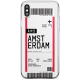 Amsterdam Boarding Pass iPhone Case  Slim Case Custom Phone Case - Case Warehouse