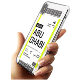 Abu Dhabi Boarding Pass iPhone Case   Custom Phone Case - Case Warehouse