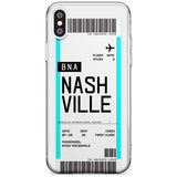 Nashville Boarding Pass iPhone Case  Slim Case Custom Phone Case - Case Warehouse