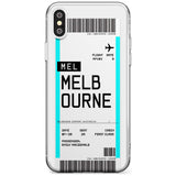 Melbourne Boarding Pass iPhone Case  Slim Case Custom Phone Case - Case Warehouse