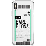 Barcelona Boarding Pass iPhone Case  Slim Case Custom Phone Case - Case Warehouse