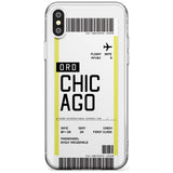 Chicago Boarding Pass iPhone Case  Slim Case Custom Phone Case - Case Warehouse