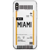 Miami Boarding Pass iPhone Case  Slim Case Custom Phone Case - Case Warehouse