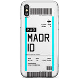 Madrid Boarding Pass iPhone Case  Slim Case Custom Phone Case - Case Warehouse