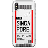 Singapore Boarding Pass iPhone Case  Slim Case Custom Phone Case - Case Warehouse