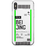 Beijing Boarding Pass iPhone Case  Slim Case Custom Phone Case - Case Warehouse