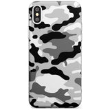 Grey Camo Slim TPU Phone Blanc Space X XS Max XR