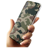 Green and Brown Camo Slim TPU Phone Blanc Space X XS Max XR