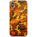 Orange Camo Slim TPU Phone Blanc Space X XS Max XR