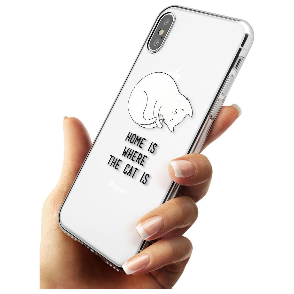 Home Is Where the Cat is Black Impact Phone Case for iPhone X XS Max XR