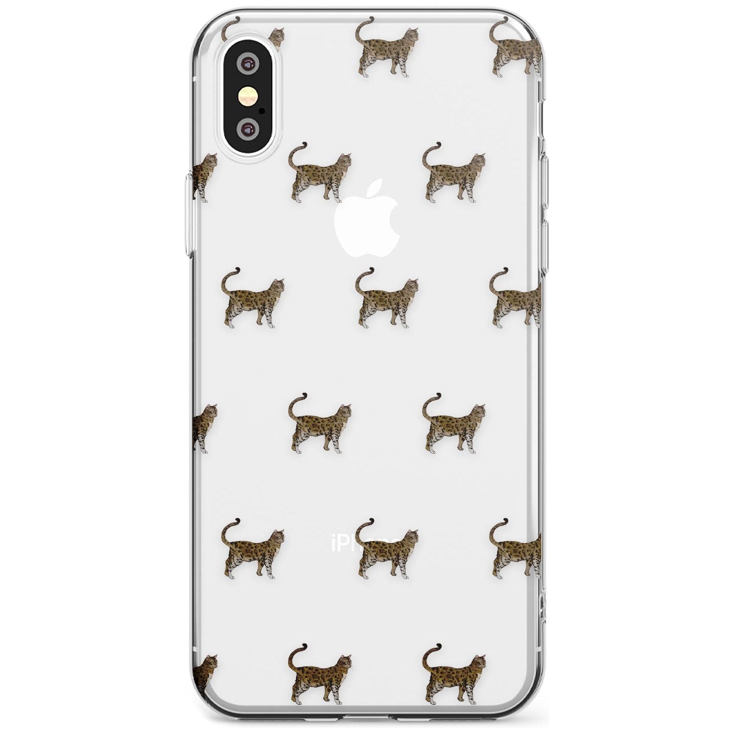 Bengal Cat Pattern Slim TPU Phone Case Warehouse X XS Max XR